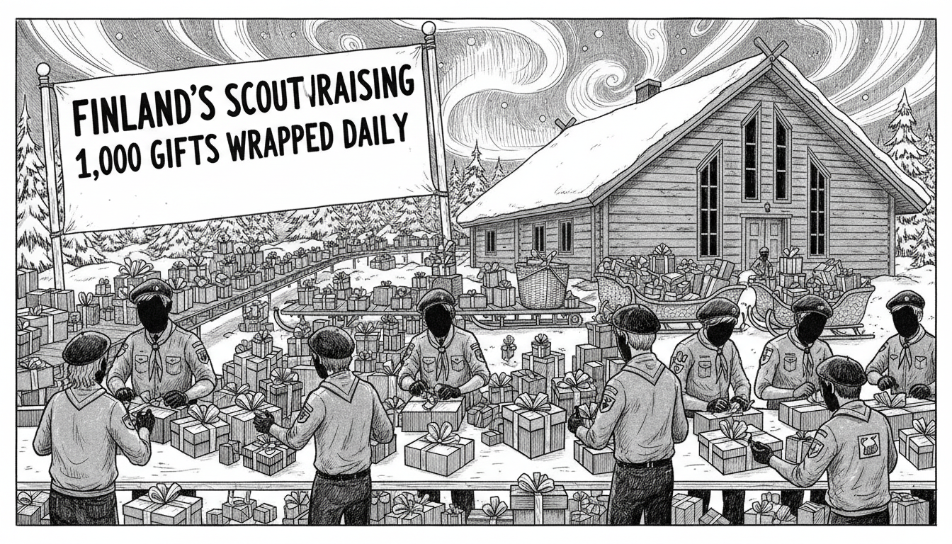 Finland's Scout Fundraising: 1,000 Gifts Wrapped Daily