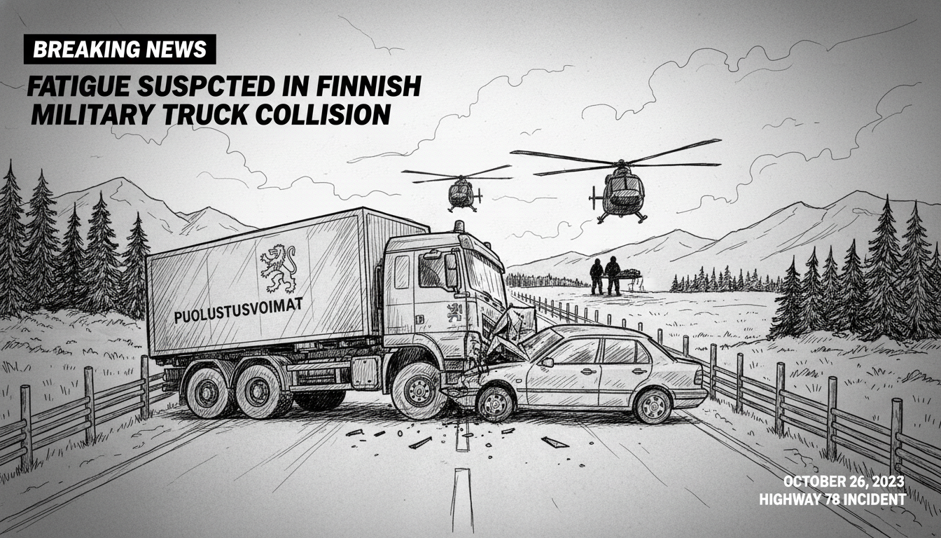 Fatigue Suspected in Finnish Military Truck Collision