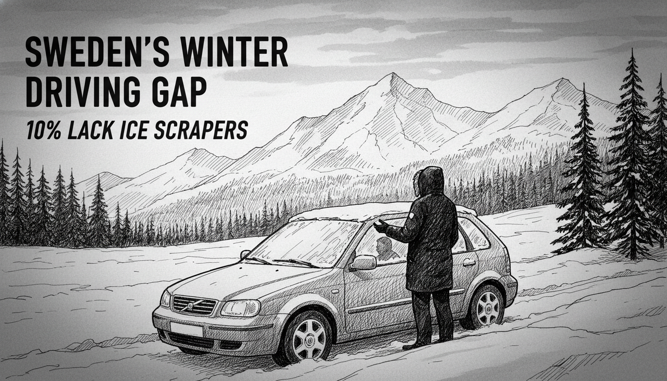 Sweden's Winter Driving Gap: 10% Lack Ice Scrapers
