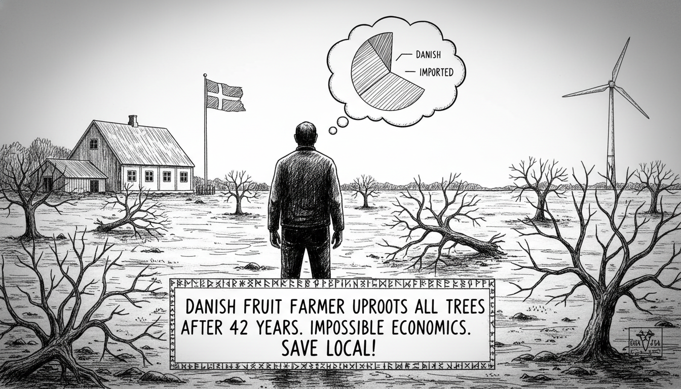 Danish Fruit Farmer Uproots All Trees After 40 Years