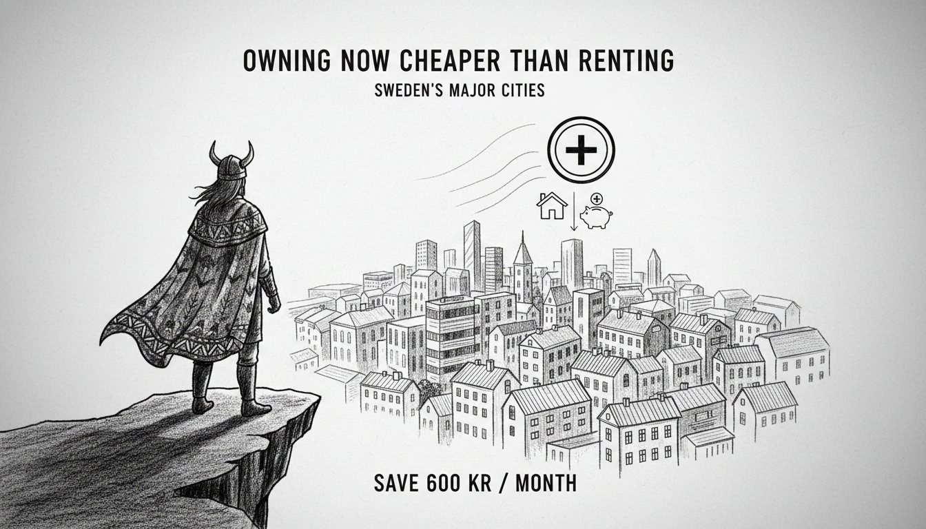 Owning Now Cheaper Than Renting in Sweden's Major Cities
