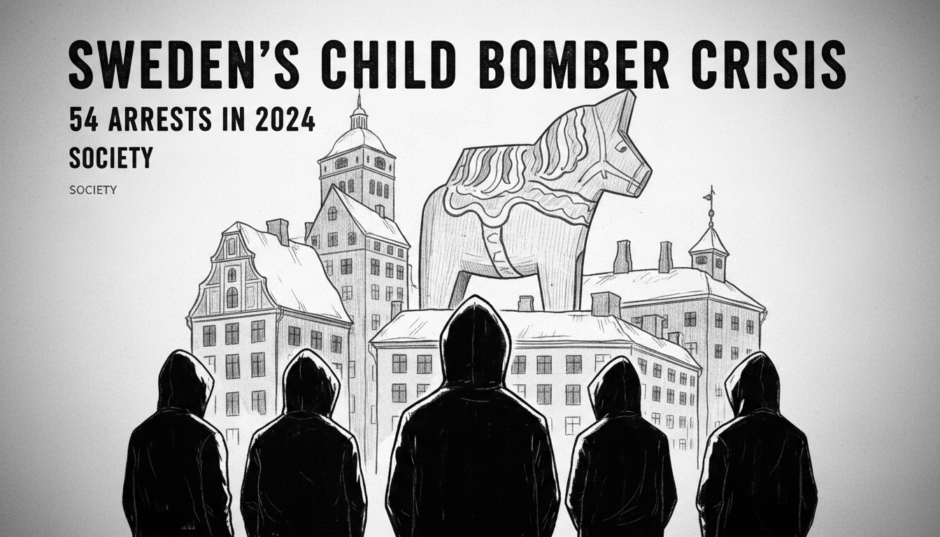 Sweden's Child Bomber Crisis: 54 Arrests in 2024