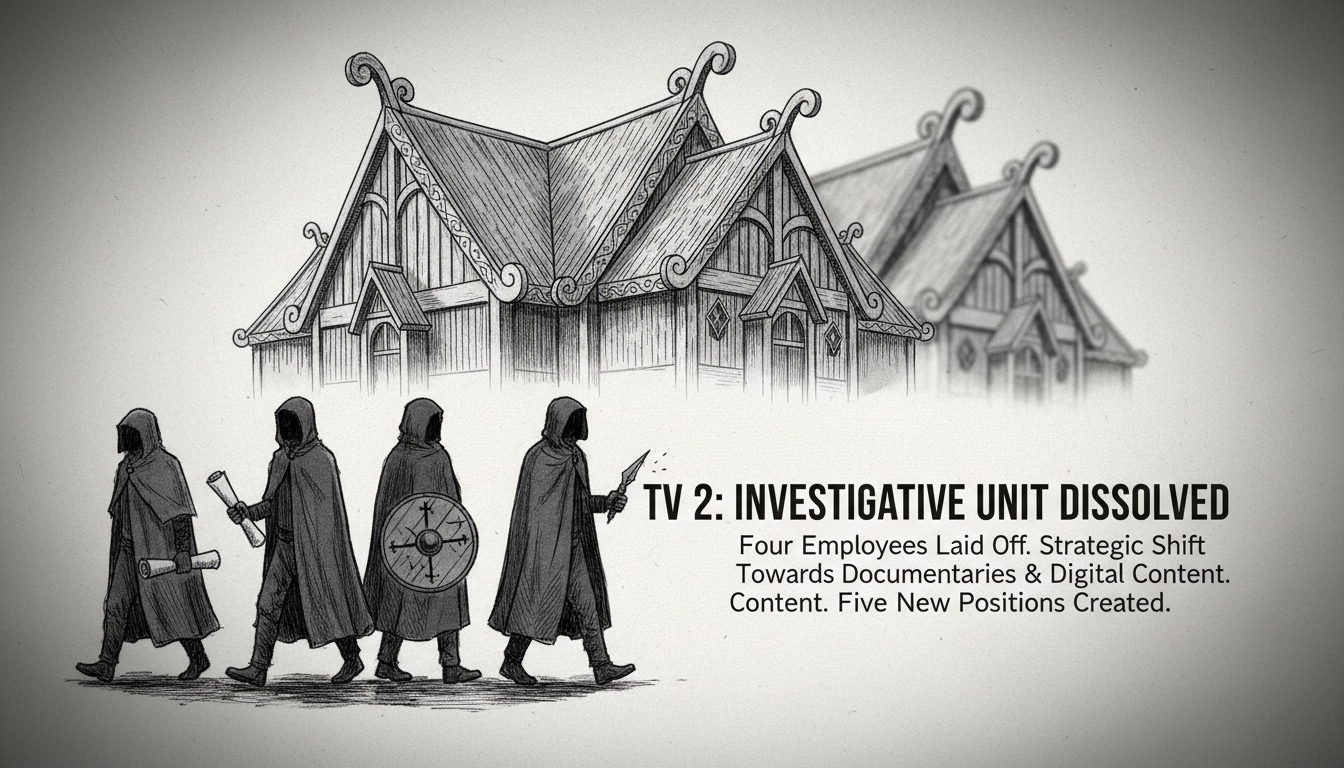 TV 2 lays off four employees and dissolves investigative unit
