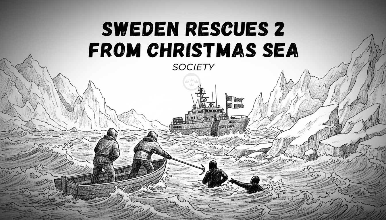 Sweden Rescues 2 From Christmas Sea