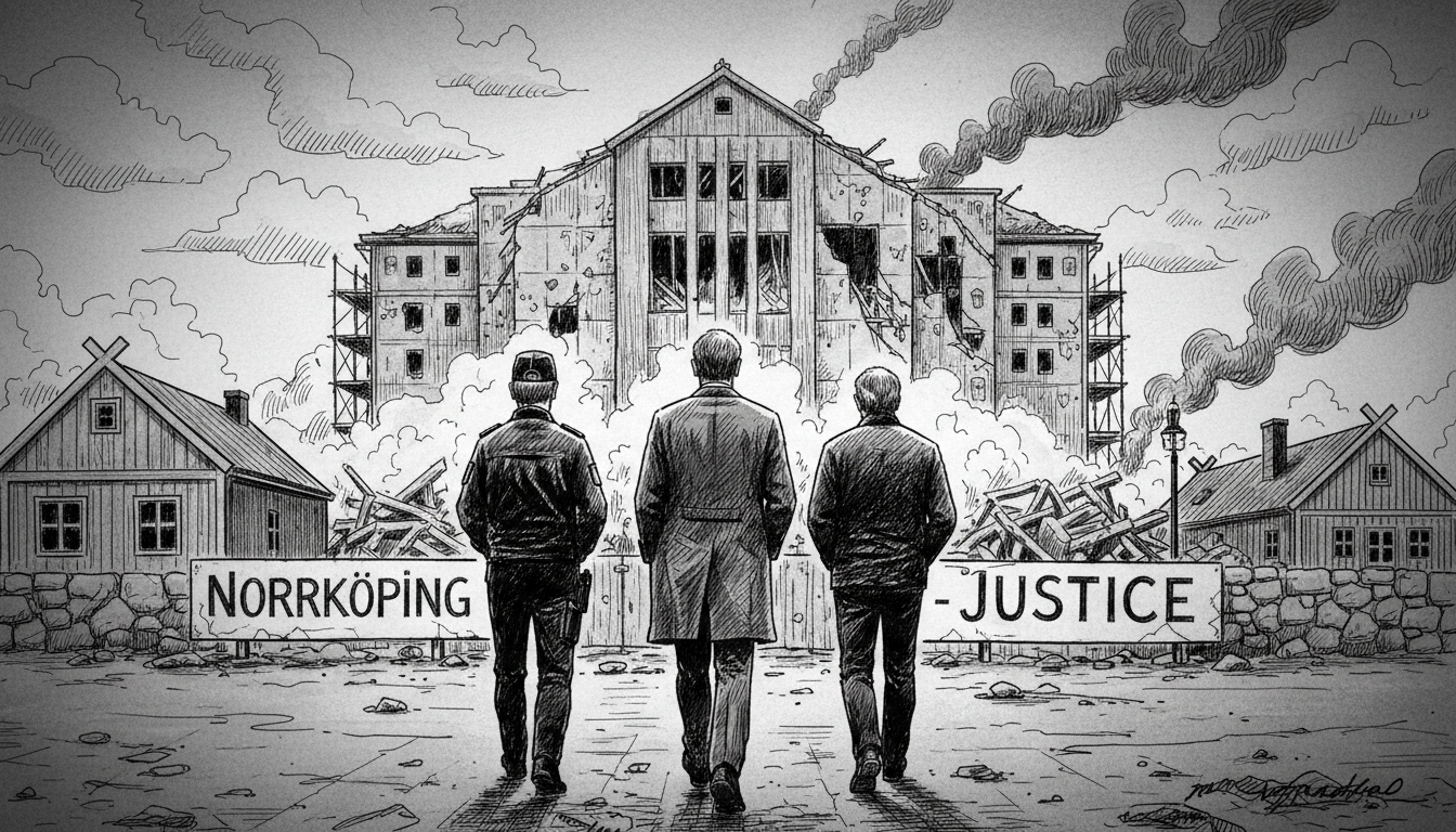 Justice Minister Visits Norrköping Following Explosions