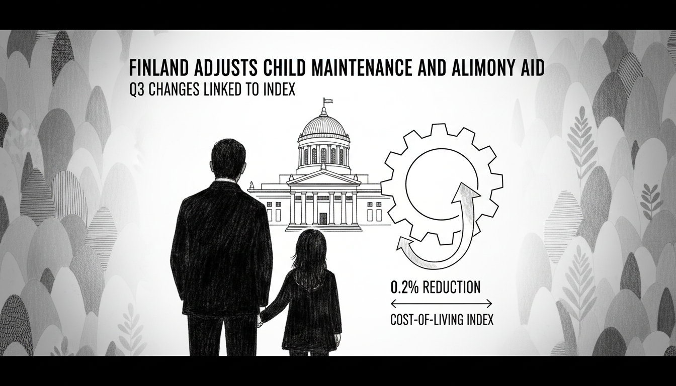 Finland Adjusts Child Maintenance Support and Alimony Aid in Third Quarter