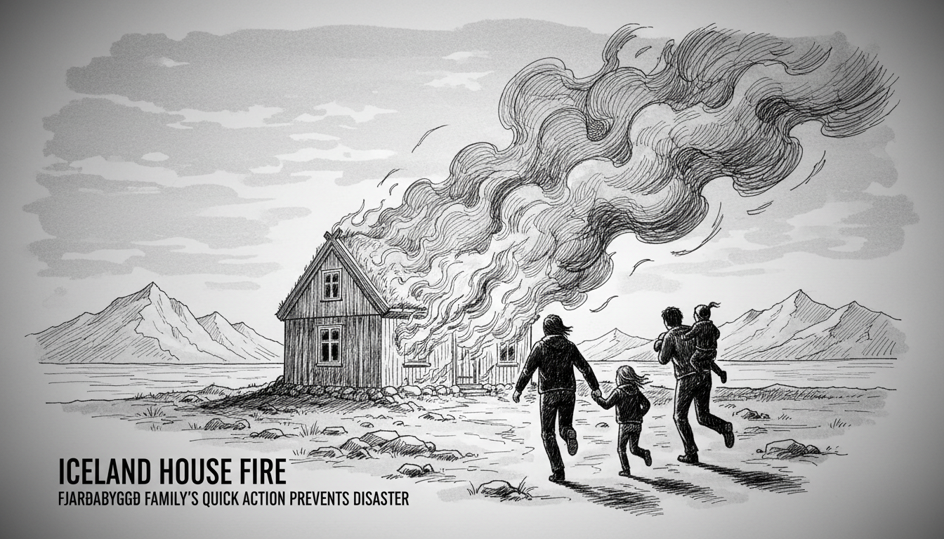 Iceland House Fire: Fjarðabyggð Family's Quick Action Prevents Disaster
