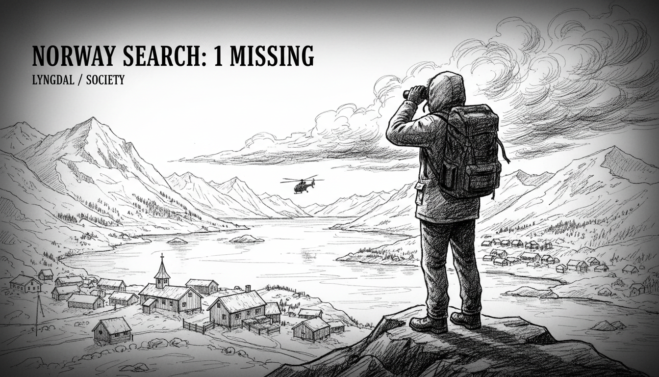 Norway Search: 1 Missing Person in Lyngdal