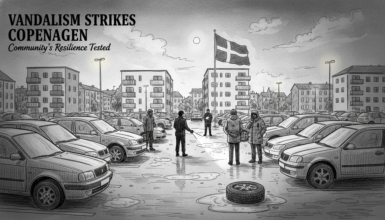 Vandalism Targets Multiple Cars in Copenhagen Parking Lot