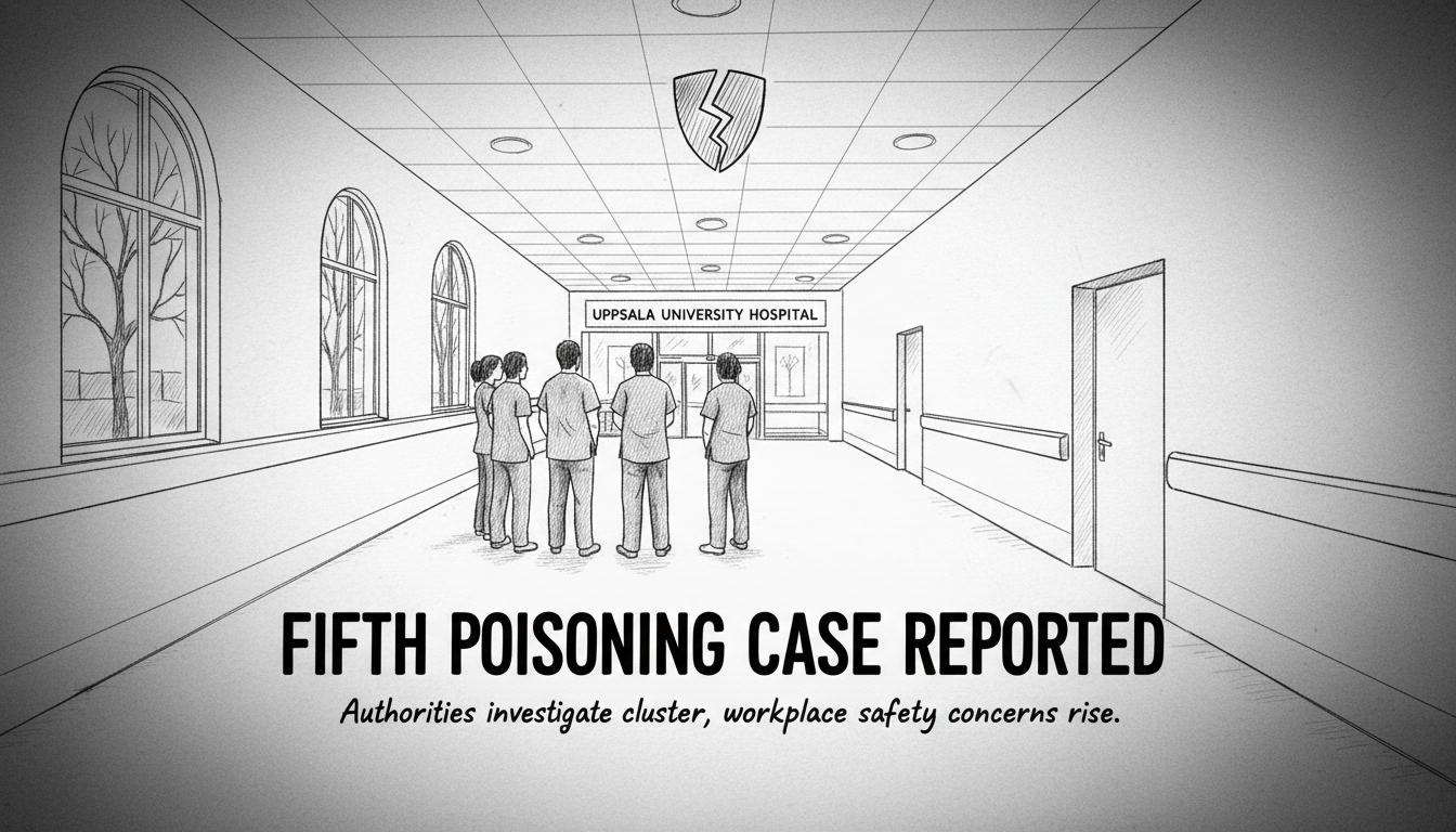 Fifth Poisoning Case Reported at Uppsala University Hospital