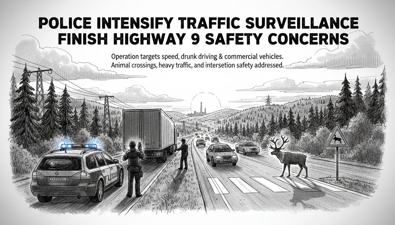 Police Intensify Traffic Surveillance on Finnish Highway 9 Over Safety Concerns