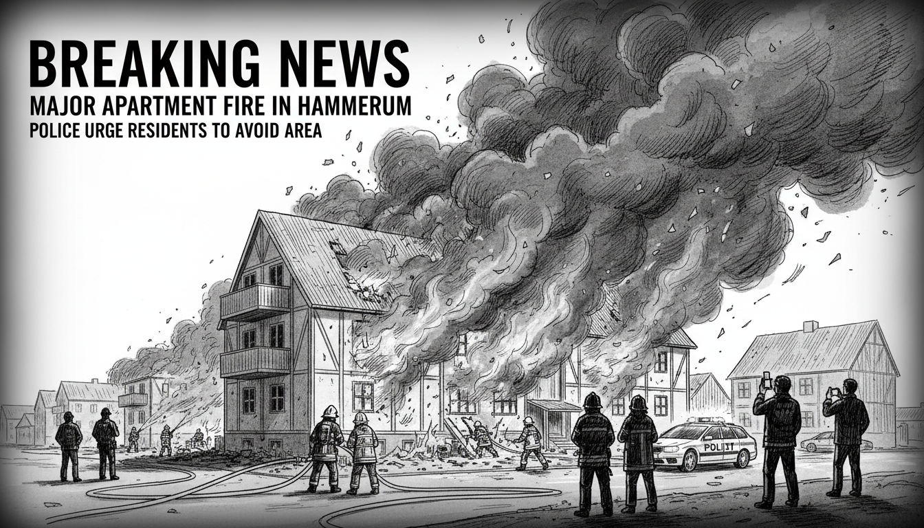 Major Apartment Fire in Hammerum Prompts Police Warning