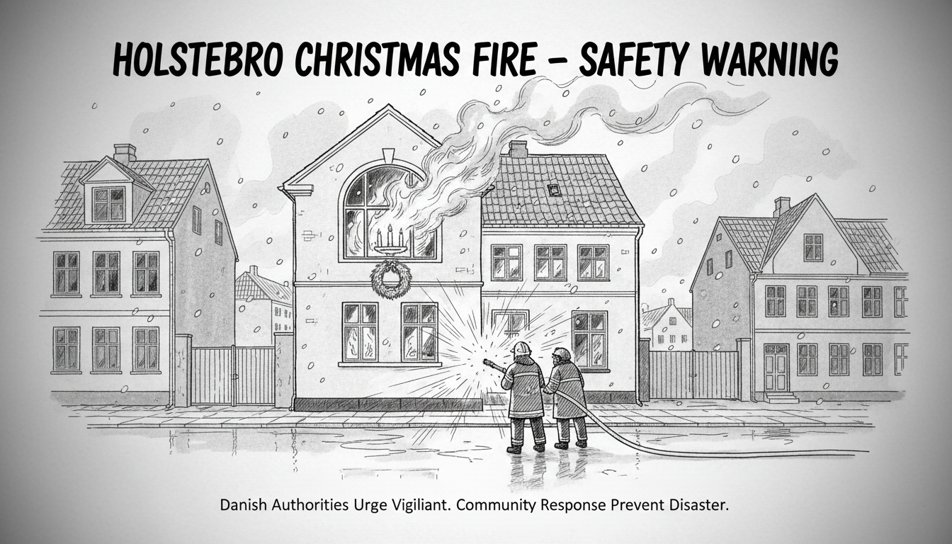 Christmas Decoration Fire in Holstebro Prompts Safety Warning
