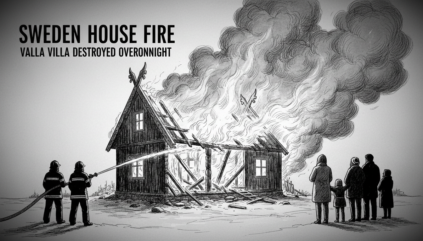 Sweden House Fire: Valla Villa Destroyed Overnight