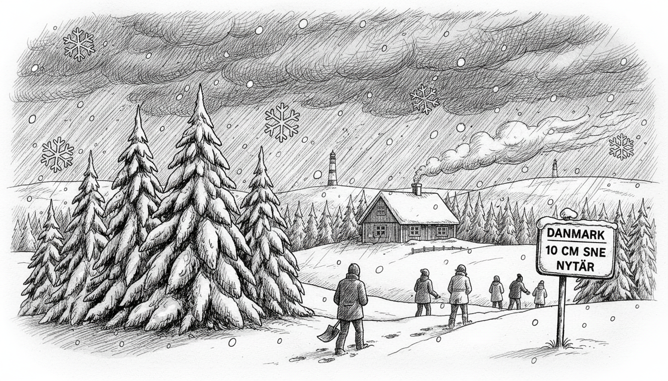 Denmark's New Year's Forecast: Up to 10cm of Snow
