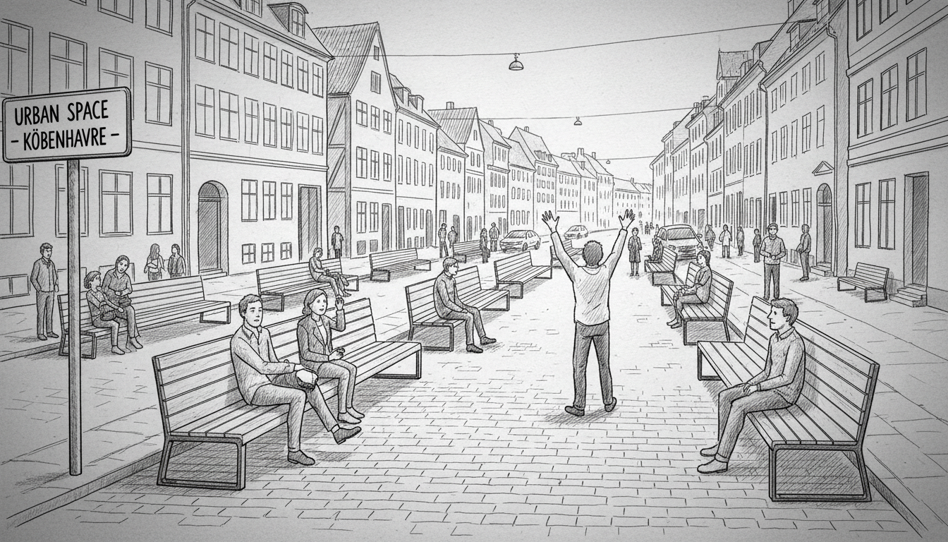 Benches Replace Parking Spaces in Copenhagen's Medieval District