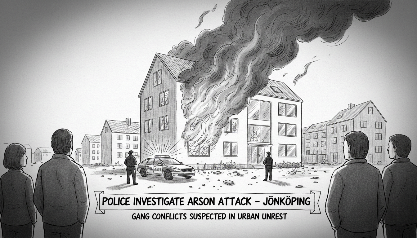 Police Investigate Arson Attack in Swedish Residential Area