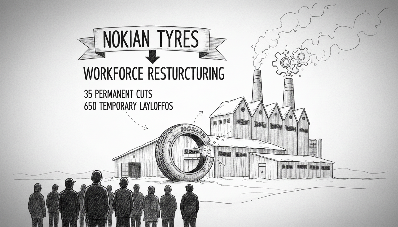Nokia Tyre Announces Major Workforce Restructuring and Temporary Layoffs