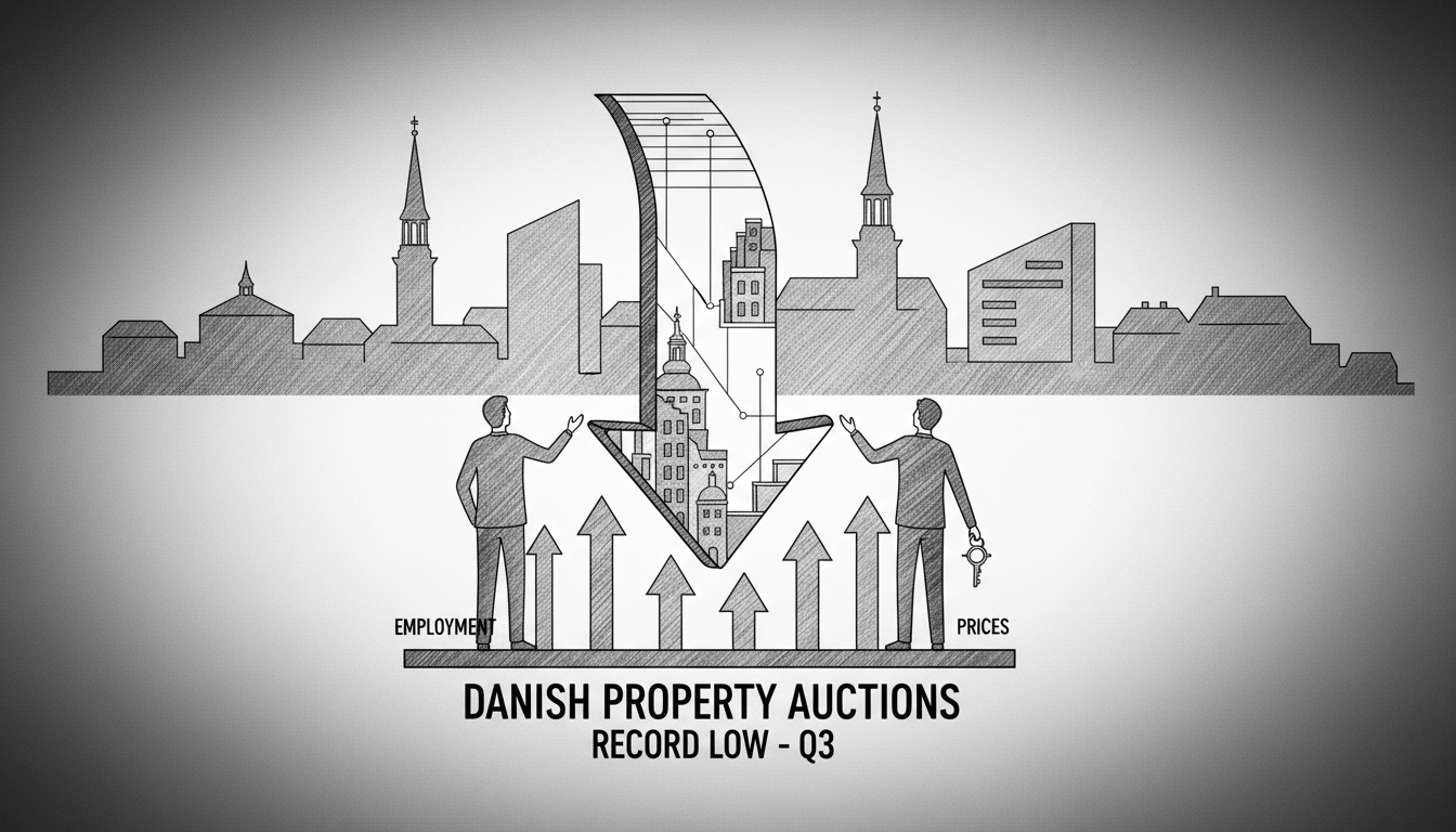 Danish Forced Property Auctions Hit Record Low in Third Quarter