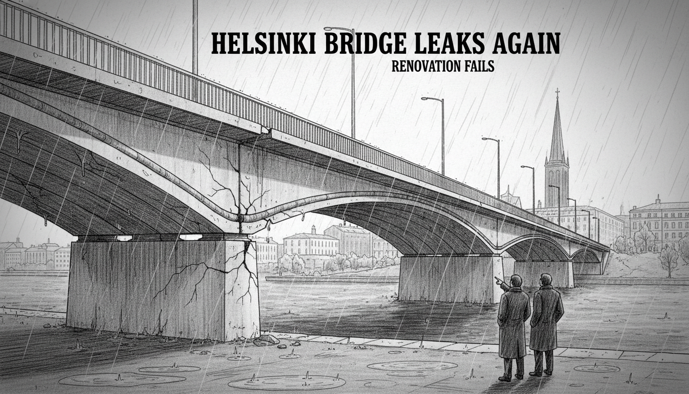 Award-Winning Helsinki Bridge Leaks Again After Major Renovation