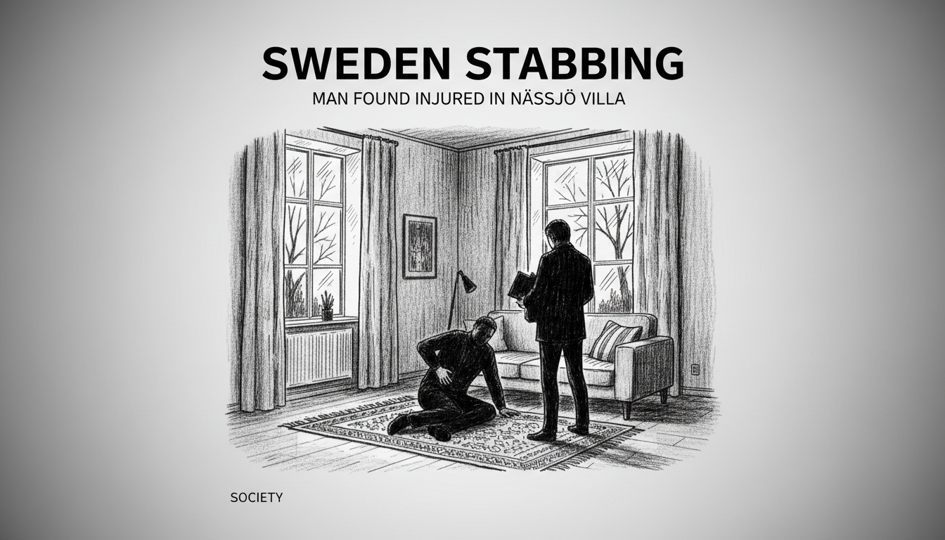 Sweden Stabbing: Man Found Injured in Nässjö Villa