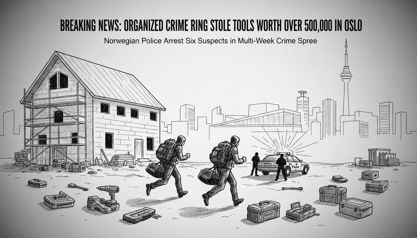 Organized Crime Ring Stole Tools Worth Over 500,000 in Oslo