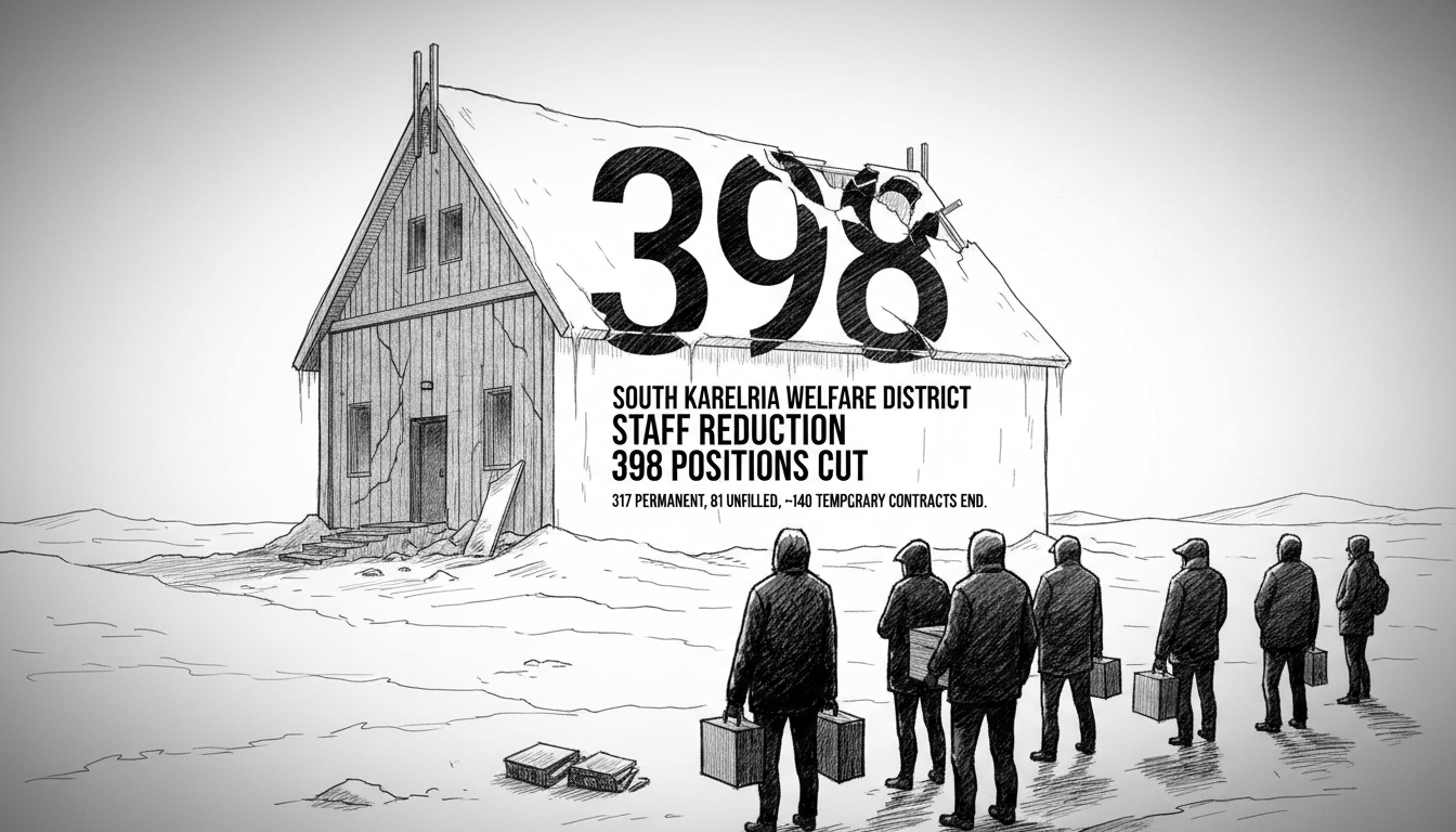 South Karelia Welfare District Cuts Nearly 400 Positions in Staff Reduction