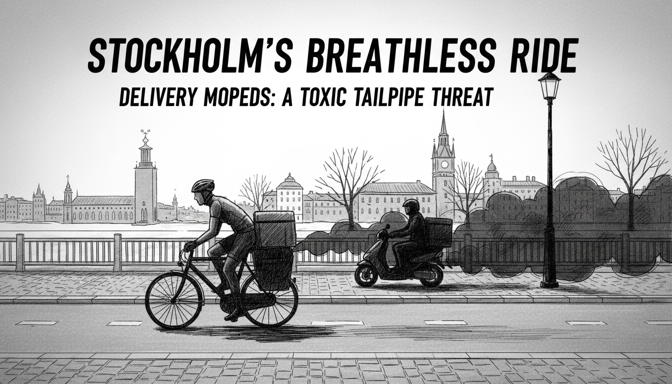 Delivery Mopeds Pose Health Risk in Stockholm Streets