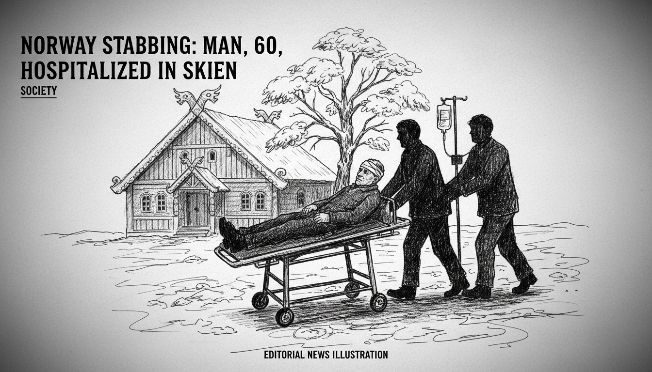 Norway Stabbing: Man, 60, Hospitalized in Skien