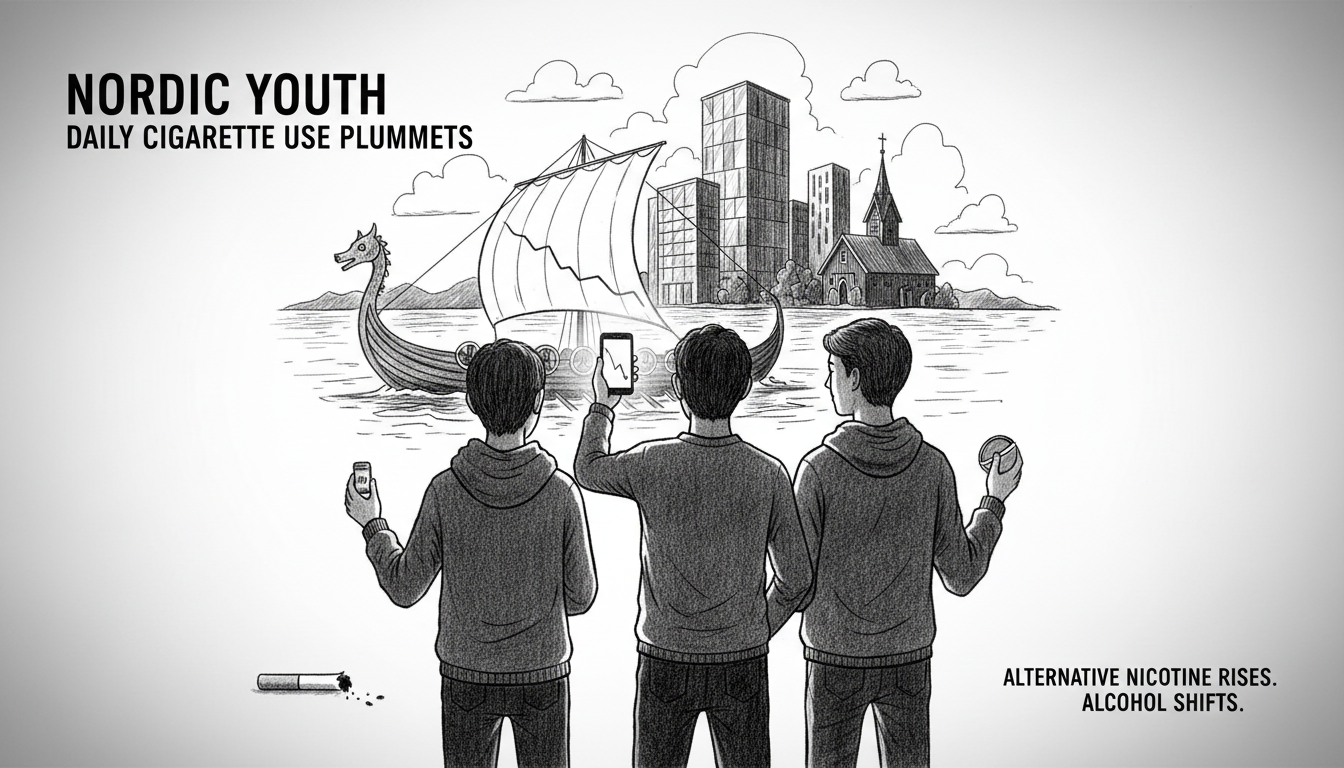 Daily Cigarette Use Plummets Among Nordic Youth