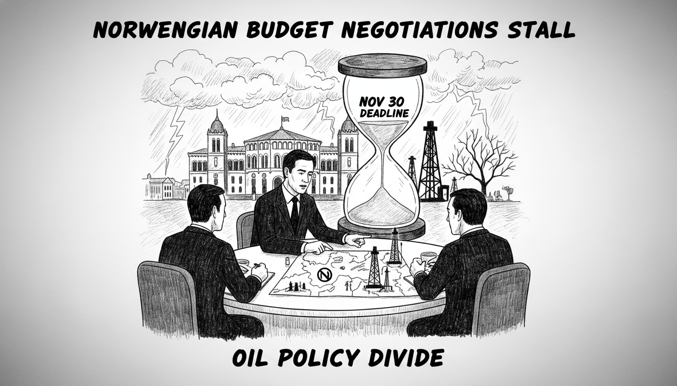 Norwegian Budget Negotiations Stall Over Oil Policy Divide