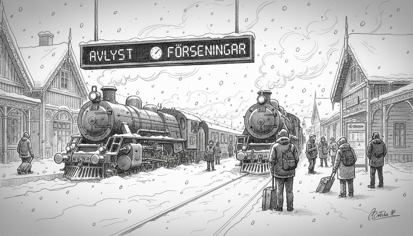 Sweden's Weekend Train Chaos: Snow Snarls Stockholm