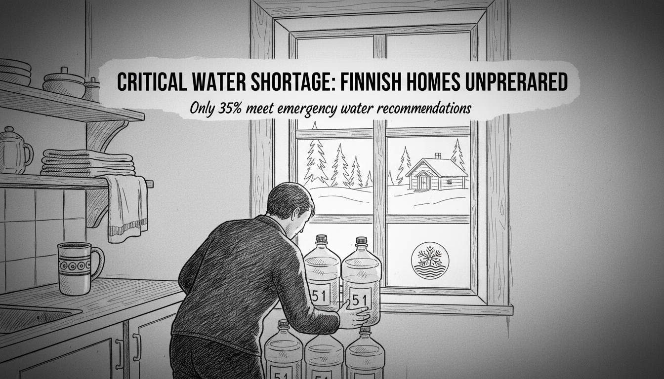 Finnish Households Face Critical Water Shortage in Emergency Preparedness