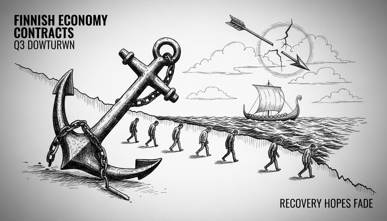 Finnish Economy Contracts in Third Quarter Despite Recovery Hopes