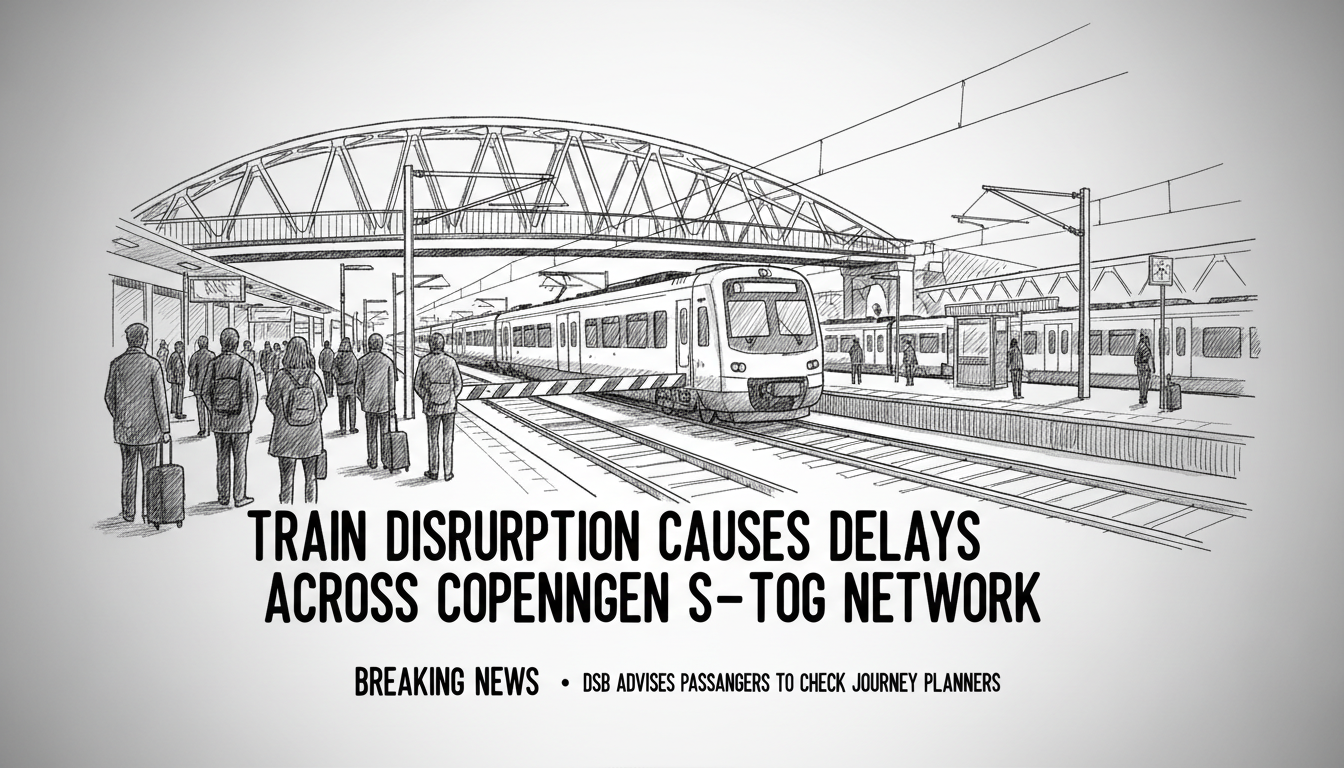 Train Disruption Causes Delays Across Copenhagen S-tog Network