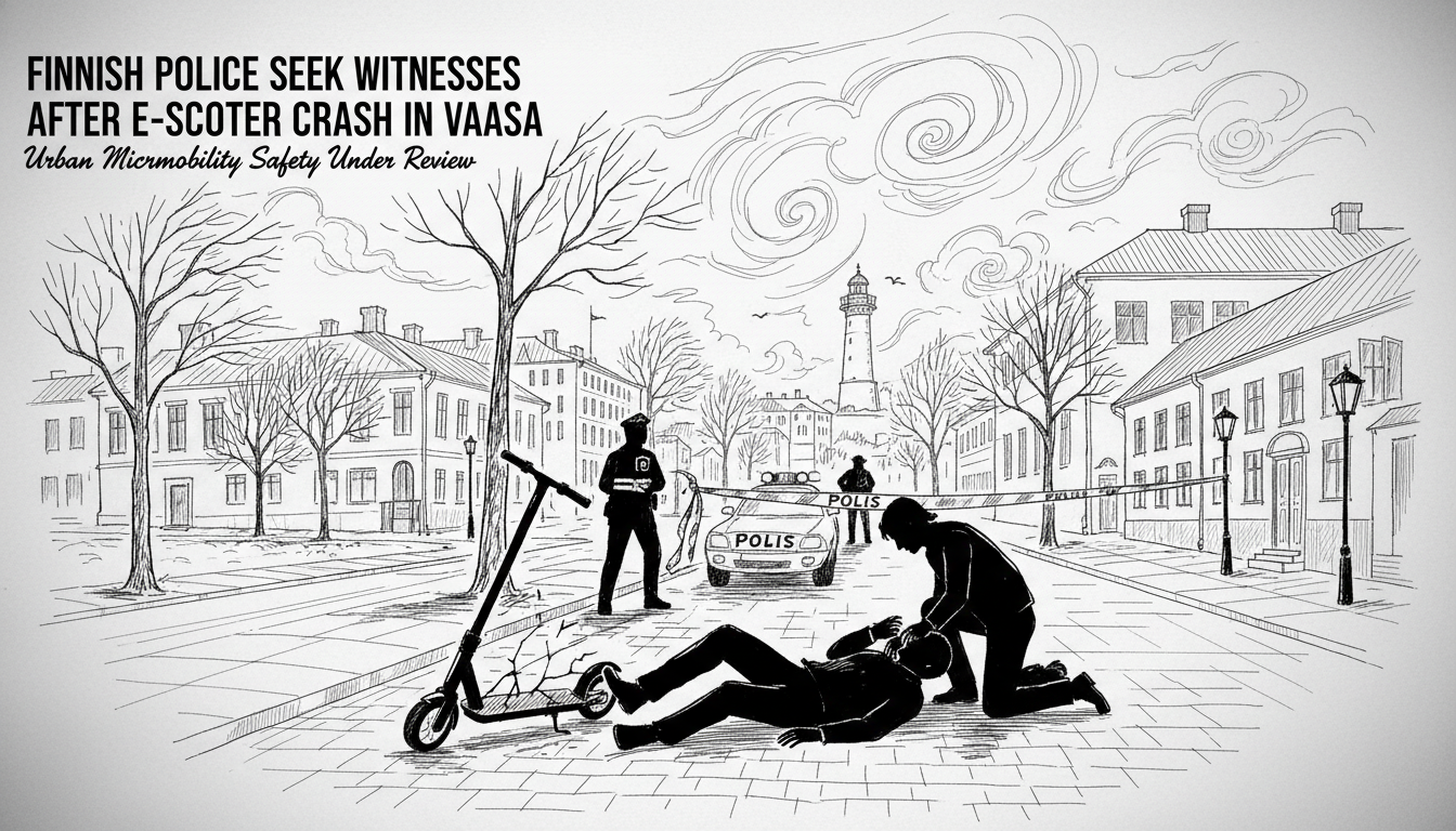 Finnish Police Seek Witnesses After Electric Scooter Collision in Vaasa