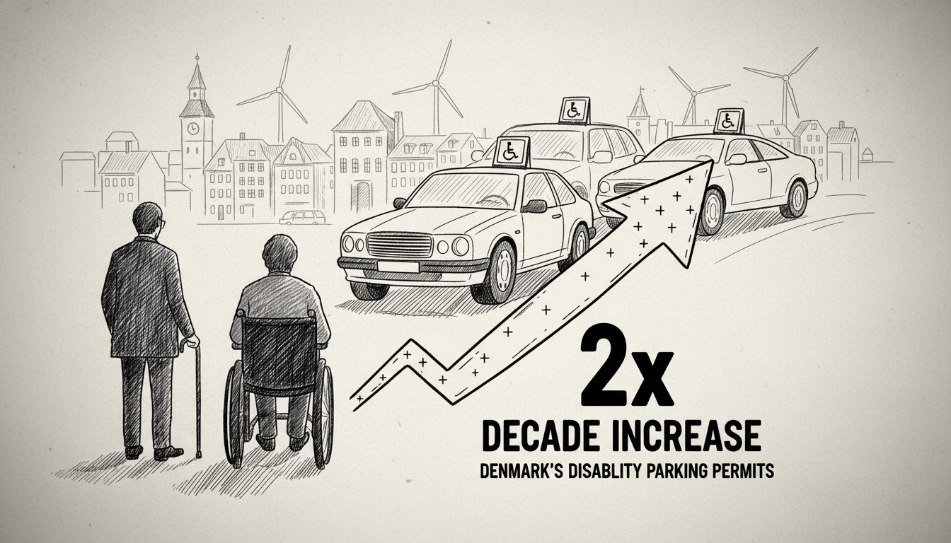 Denmark's Disability Parking Permits Double in a Decade