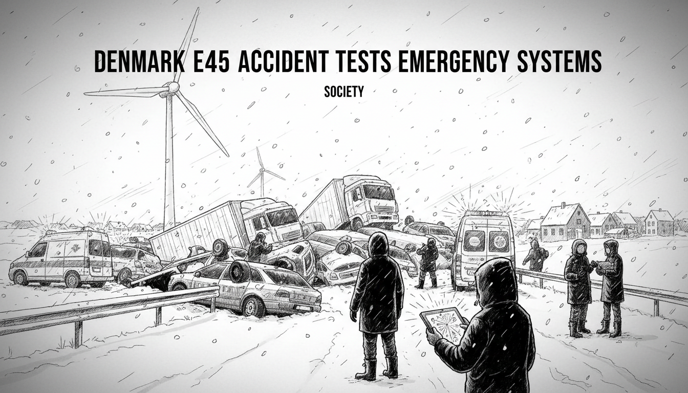 Denmark E45 Accident Tests Emergency Systems