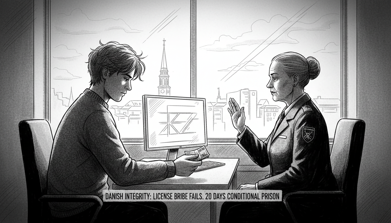 Driver's License Bribe Attempt Leads to Conditional Prison Sentence