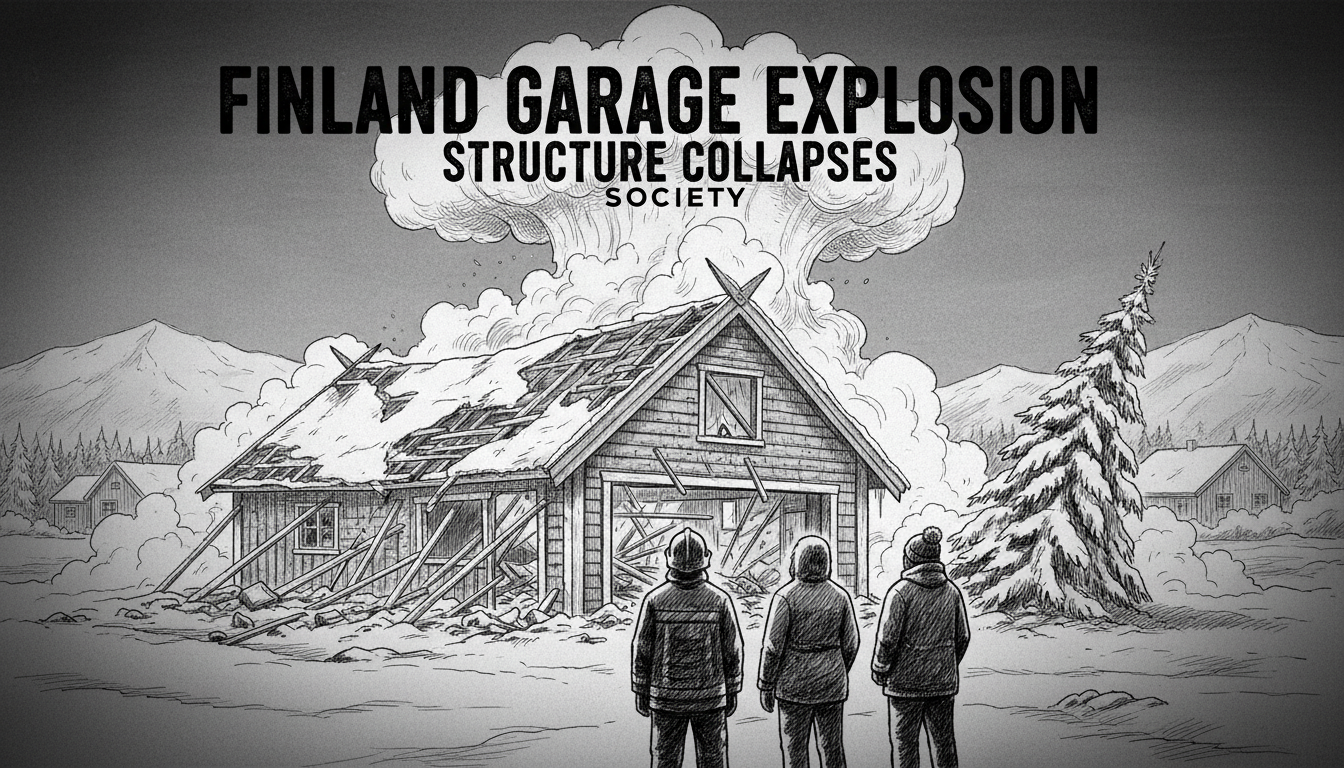 Finland Garage Explosion Collapses Structure