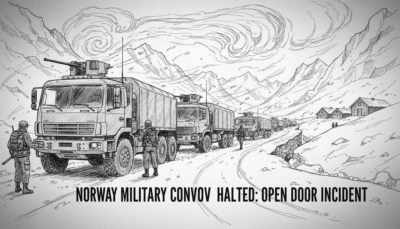 Norway Military Convoy Halted: Open Door Incident