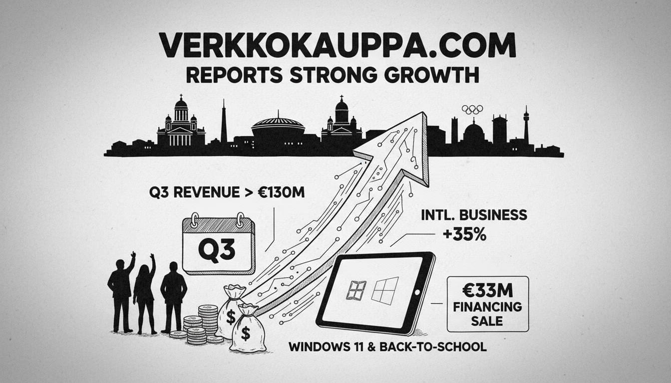 Verkkokauppa.com Reports Strong Growth in Third Quarter