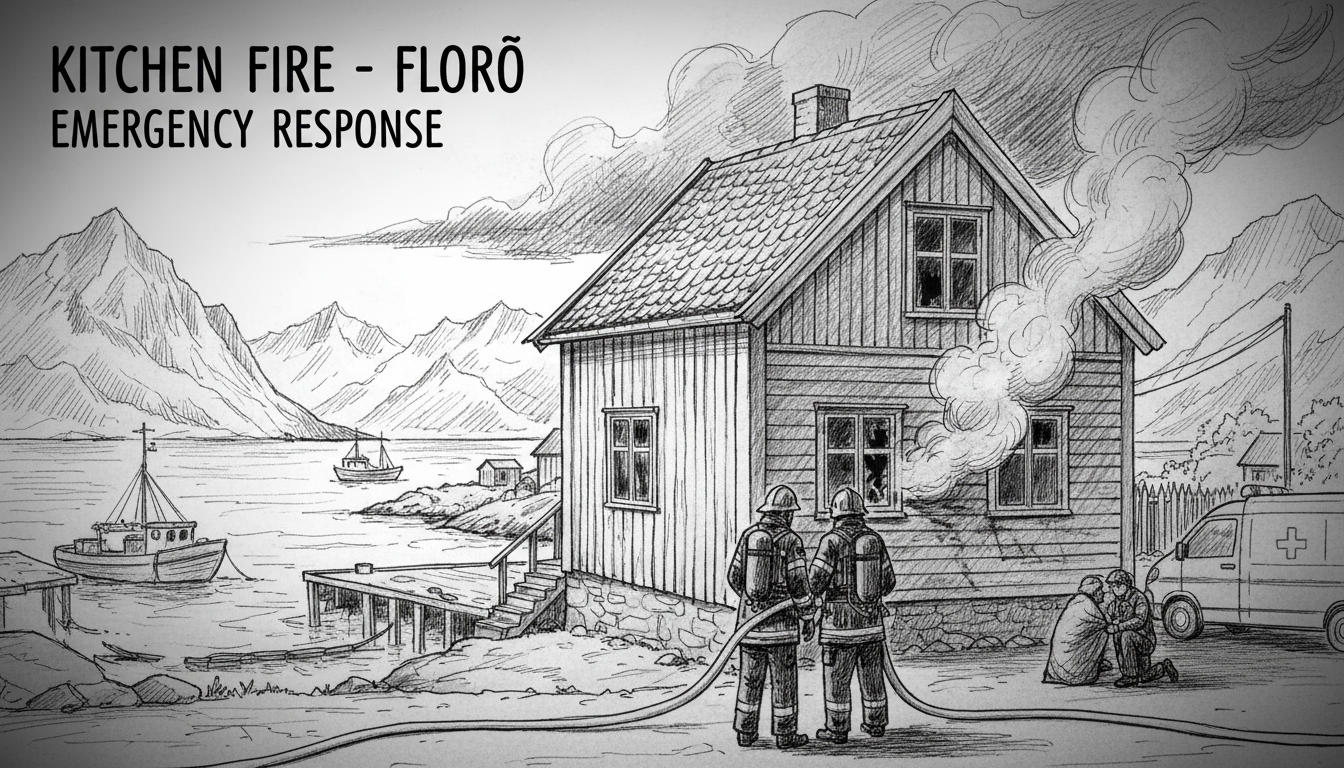 Kitchen Fire in Florø Prompts Emergency Response