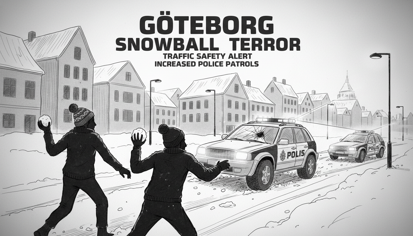 Snowball Throwing at Traffic Causes Safety Concerns in Gothenburg