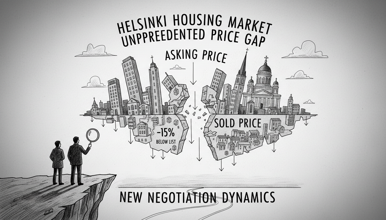 Helsinki Housing Market Shows Unprecedented Price Gap