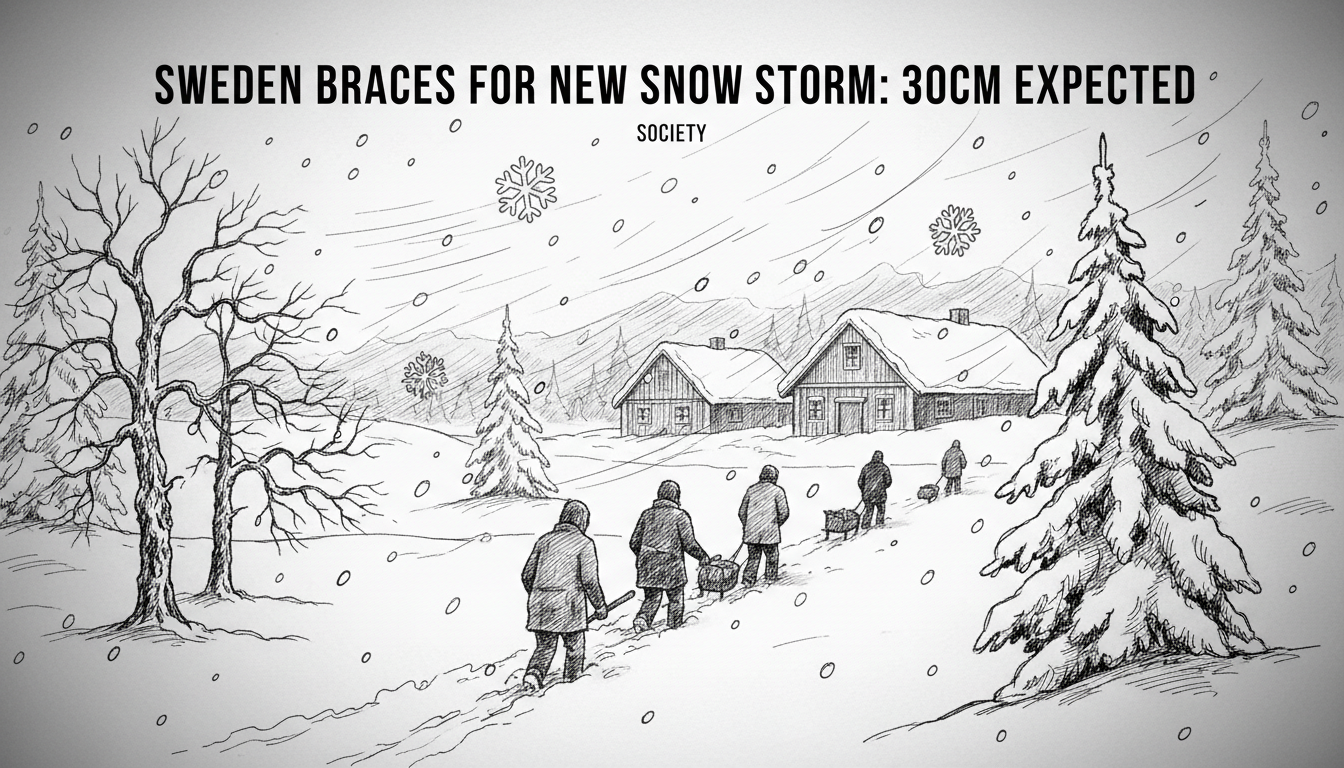 Sweden Braces For New Snow Storm: 30cm Expected