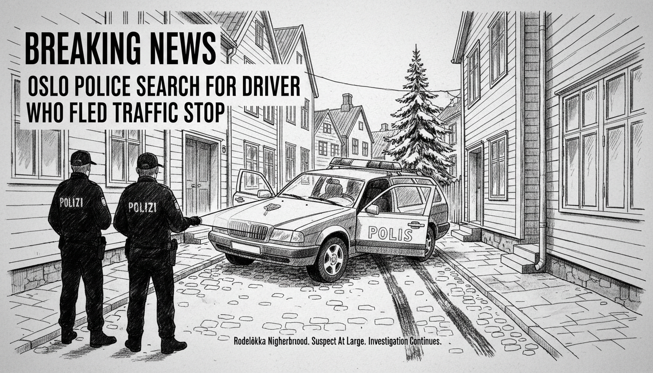Police Search for Driver Who Fled Traffic Stop in Oslo