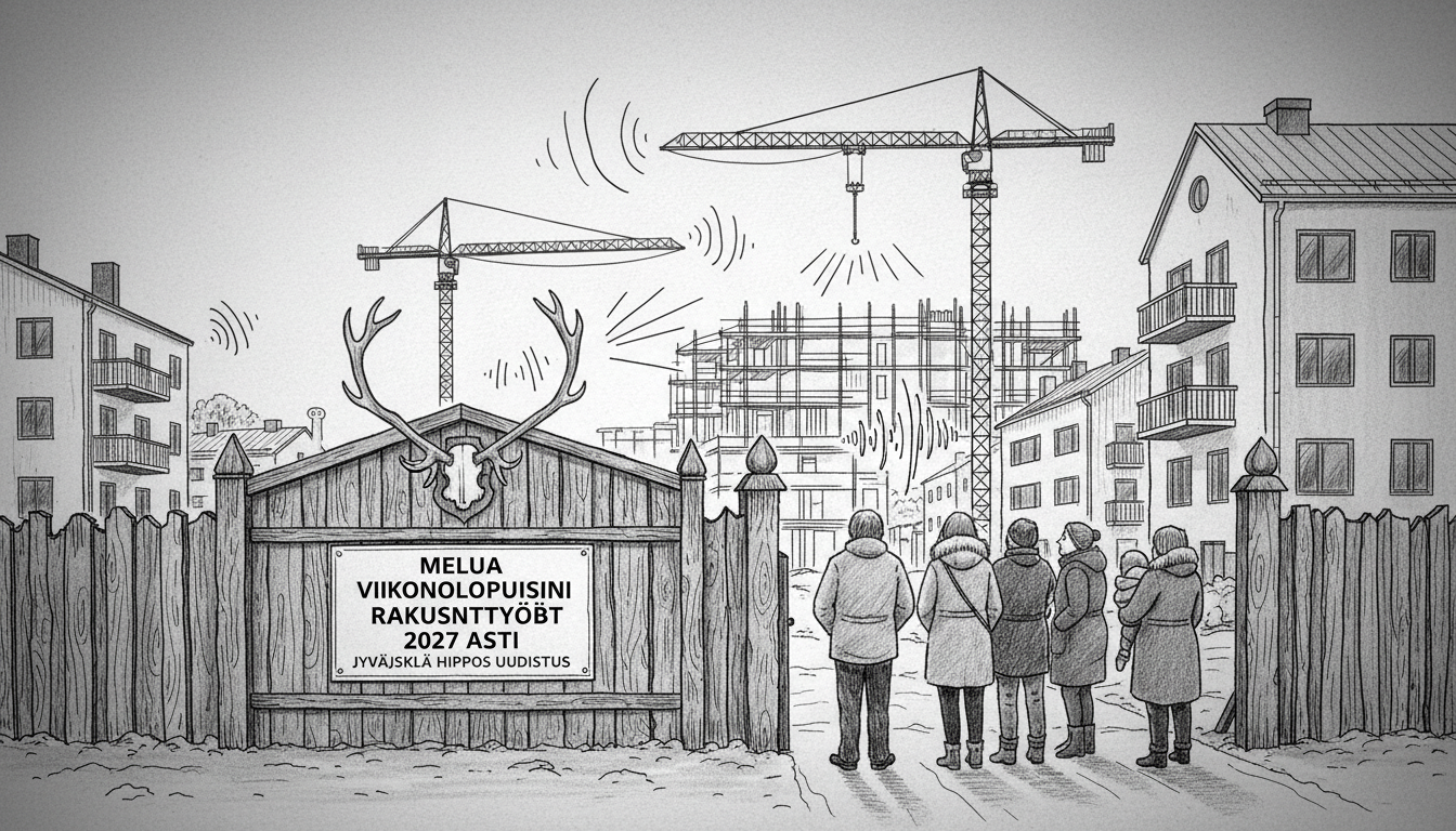 Jyväskylä Hippos Construction Brings Weekend Noise to Residential Areas