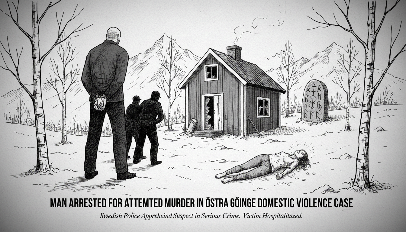 Man Arrested for Attempted Murder in Östra Göinge Domestic Violence Case