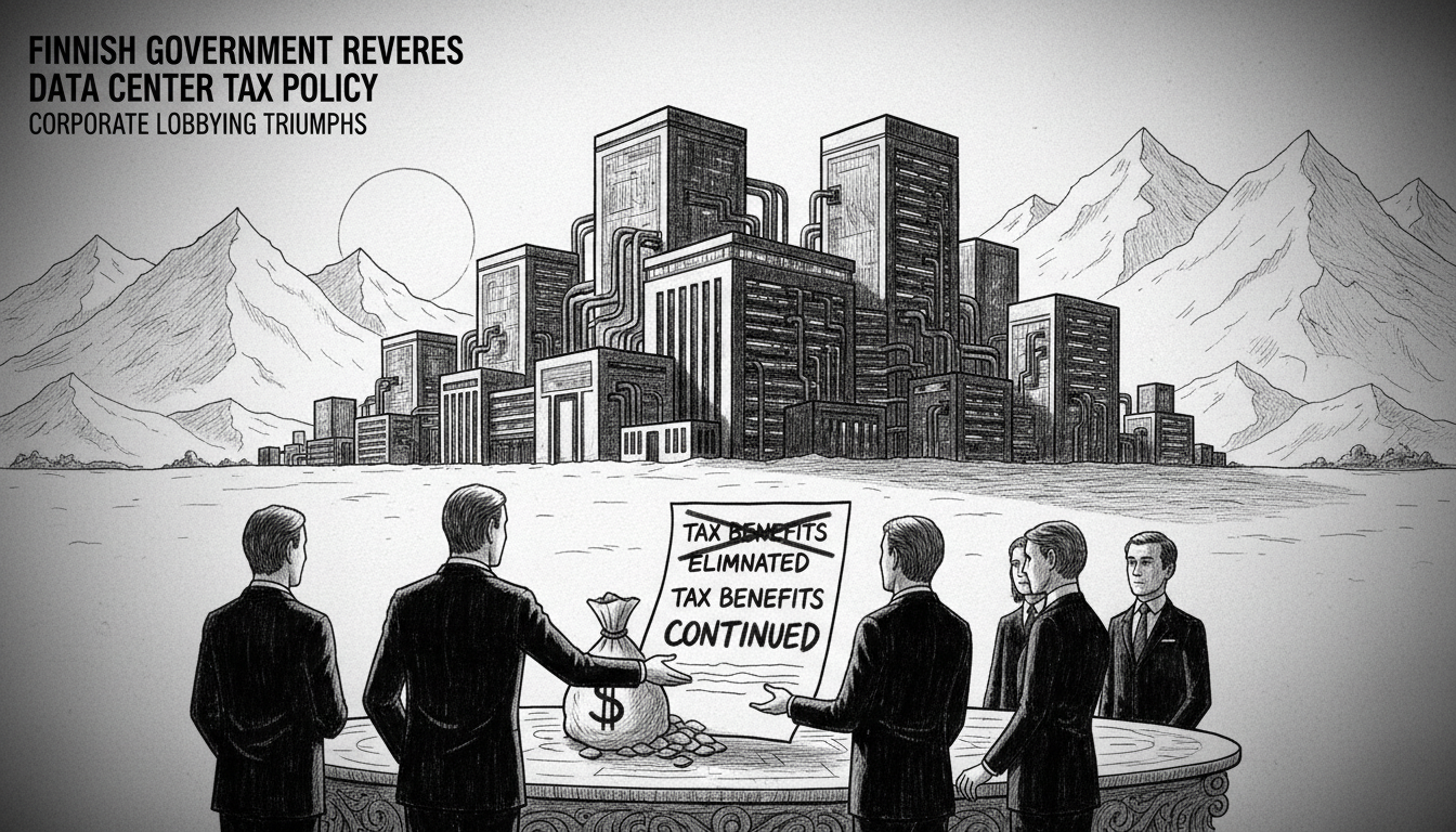 Finnish Government Reverses Data Center Tax Policy After Corporate Lobbying